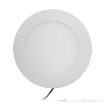 12W/1,200lm Round LED Panel Light, Available for Home/Office Lighting with Emergency Function